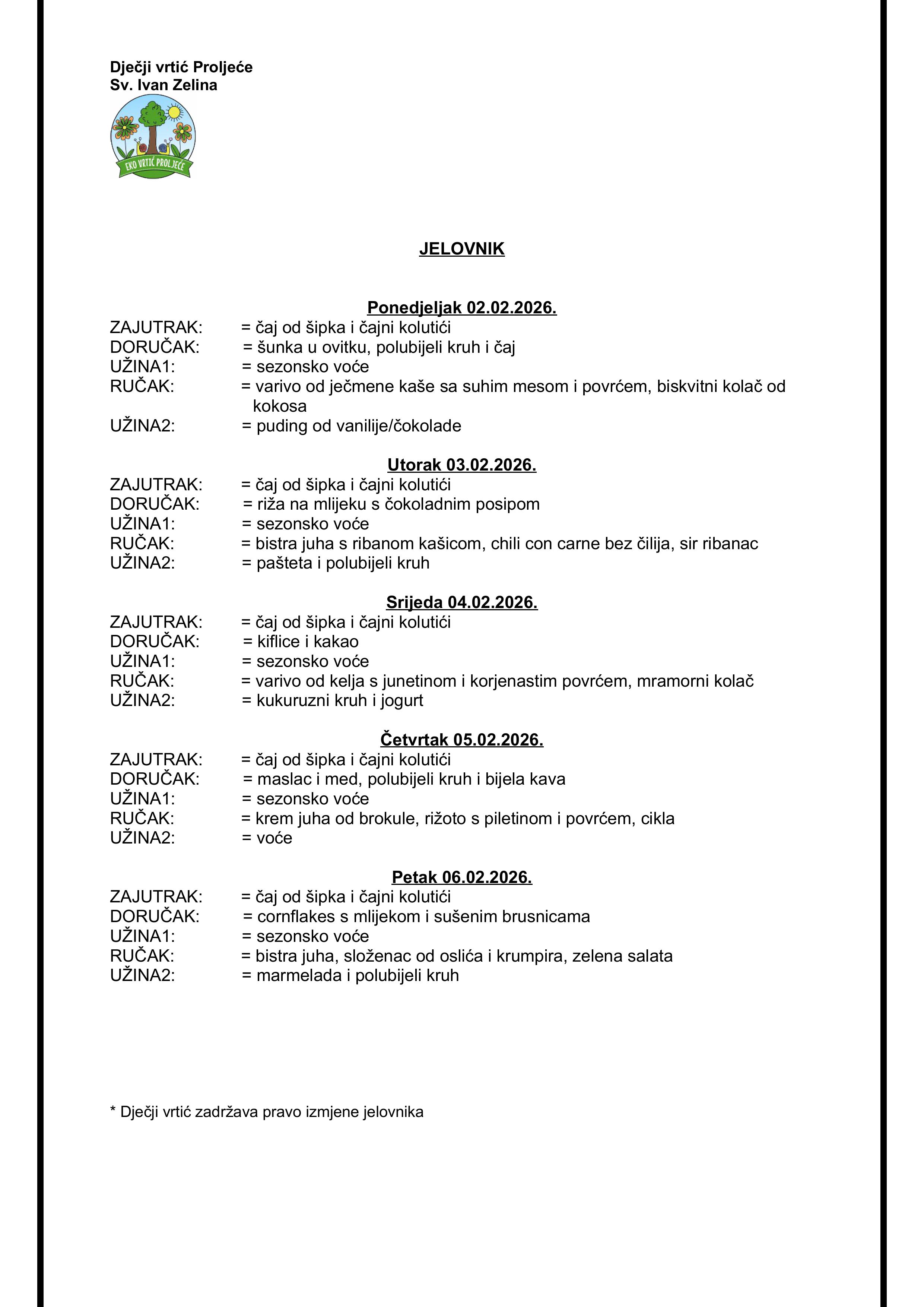 JELOVNIK 02.02. 06.02.2026